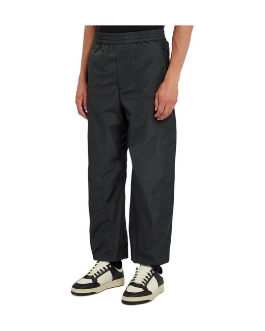 Givenchy Black Panelled Cotton-Shell Track Pants for men