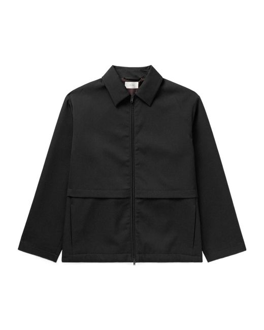The Row Black Long-Sleeved Casual Jacket for men
