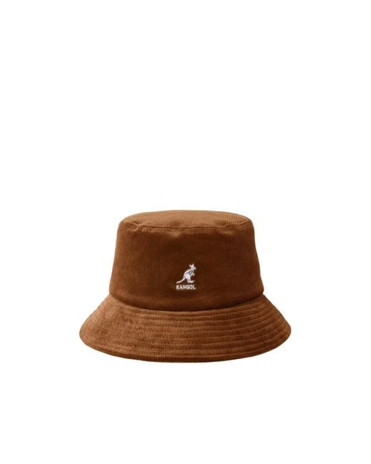 Kangol Brown Corduroy Fisherman's Hat for men