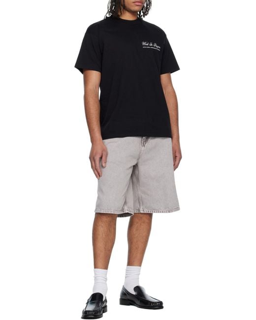 Carhartt Gray Og Denim Shorts for men