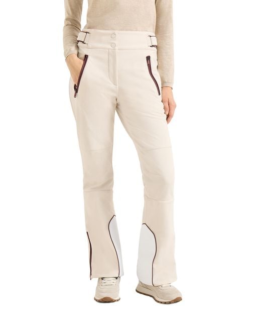 Brunello Cucinelli Natural Belt-Loops Trousers