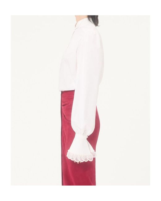 Valentino White Button-Up Long-Sleeved Shirt