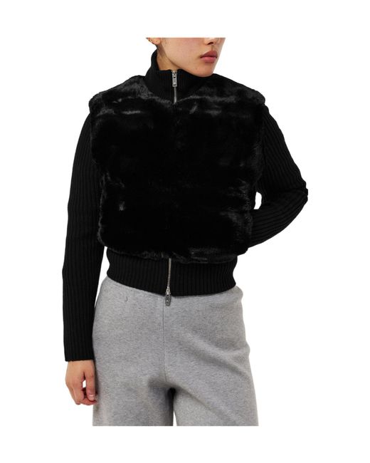 Moose Knuckles Black Versatile Knitted Sweater