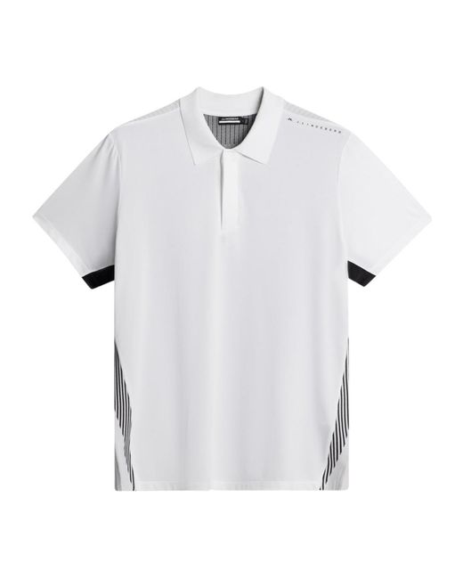 J.Lindeberg White Aleks Polo Shirt for men