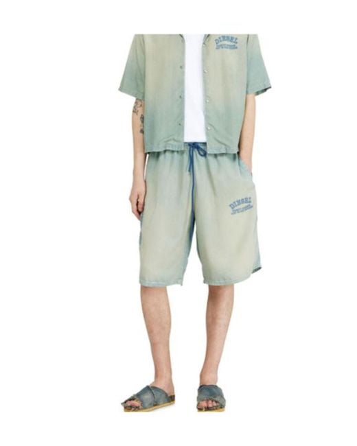DIESEL Blue D-Enimos-Short-S2 Shorts for men