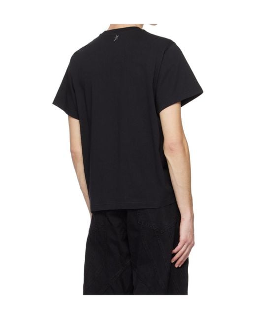 Mugler Black Emblem Patch T-Shirt for men