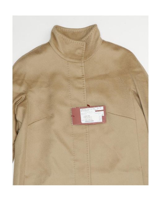 Max Mara Natural Melina Logo Coat