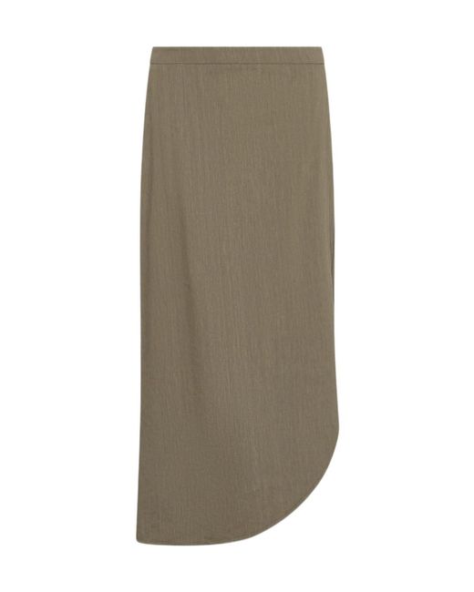 Marella Multicolor Asymmetrical Crepon Skirt
