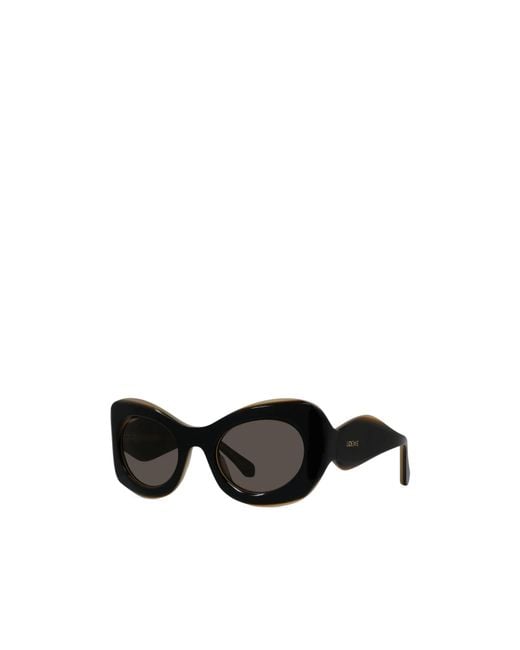 Loewe Black Oval Frame Sunglasses