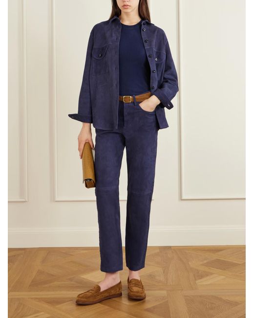 Blazé Milano Blue Paso Patchwork Casual Pants
