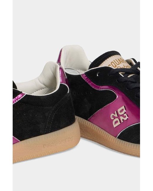 DSquared² Black Rebels Panelled Sneakers