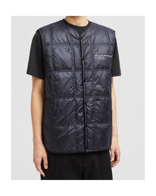 Moncler Blue X Frgmt Vaile Packable Down Gilet for men