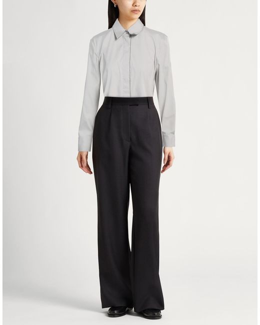 Brunello Cucinelli Gray Solid Color Long-Sleeve Shirt