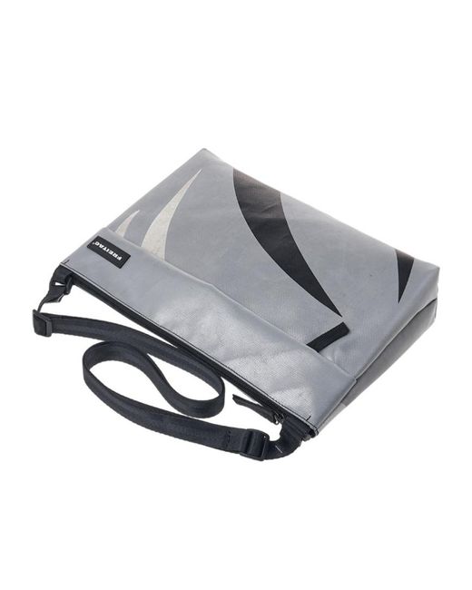 Freitag Gray Patterned Shoulder Bag for men