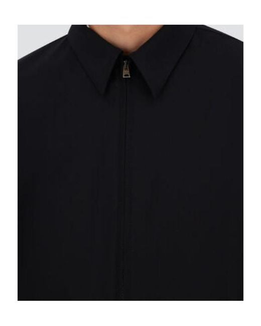Herno Blue Zip-Up Coat for men