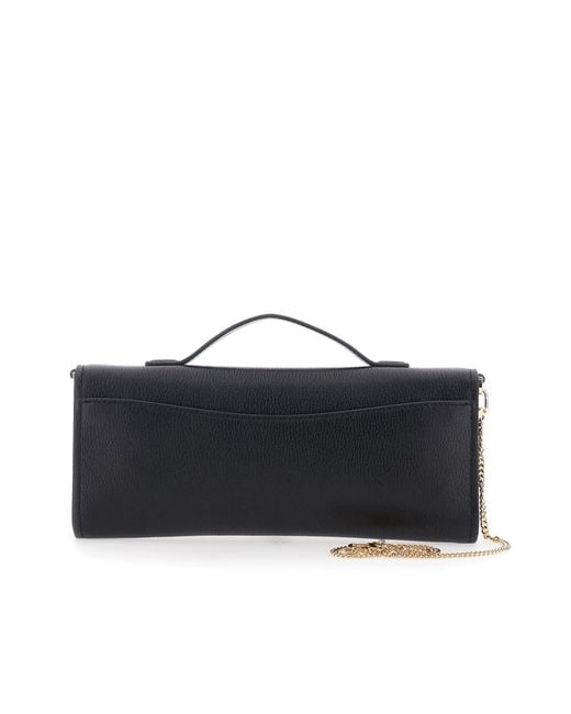 MICHAEL Michael Kors Black Hamilton Foldover Top Clutch Bag