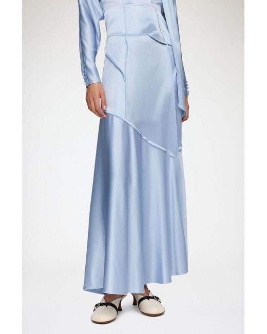 Ganni Blue Long Skirt