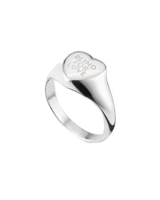 Gucci White Blind For Love Ring