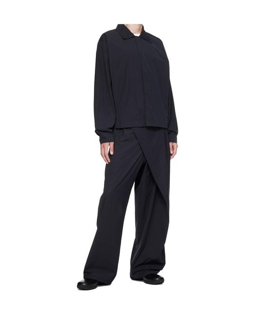 Kiko Kostadinov Black Pointed Collar Casual Jacket for men
