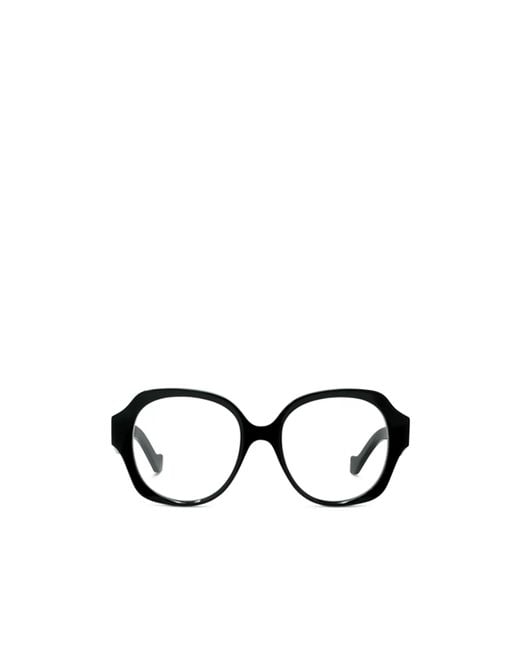 Loewe White Oval Frame Glasses