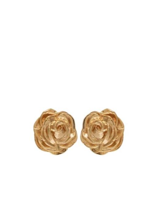Magda Butrym Metallic Rose-Plated Earrings
