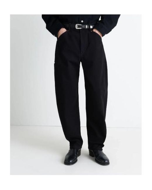 Lemaire Black Twisted Tapered-Leg Trousers for men
