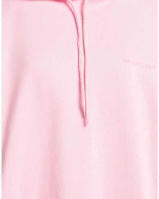 Balenciaga Pink Fashionable Hooded Sweatshirt