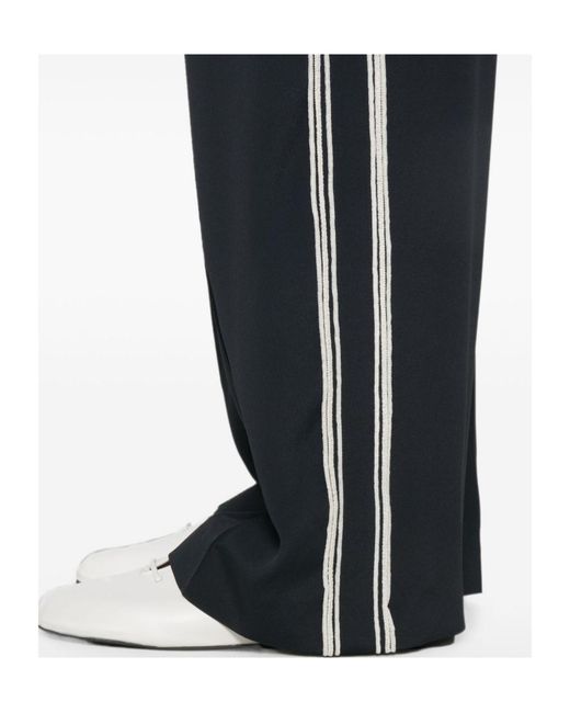 Fabiana Filippi Blue Side-Stripe Track Pants