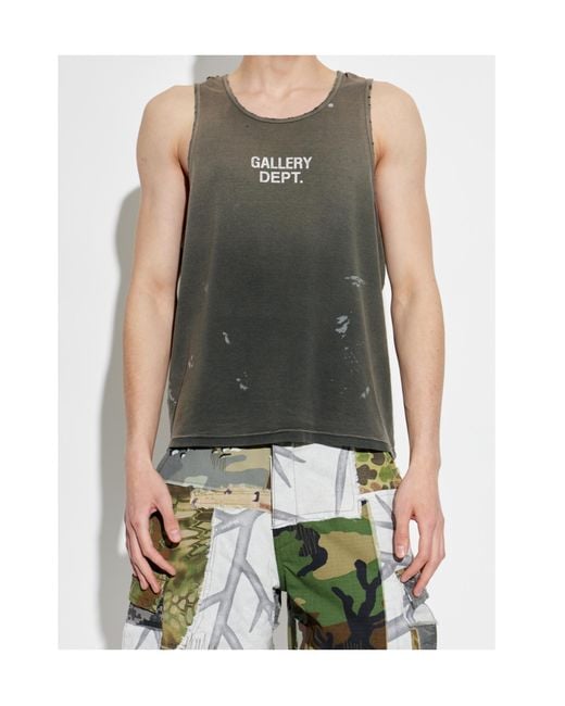 GALLERY DEPT. Green Sleeveless T-Shirt for men