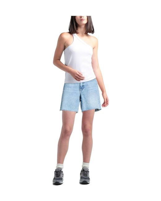 Rag & Bone Blue Stylish Light-Wash Denim Shorts