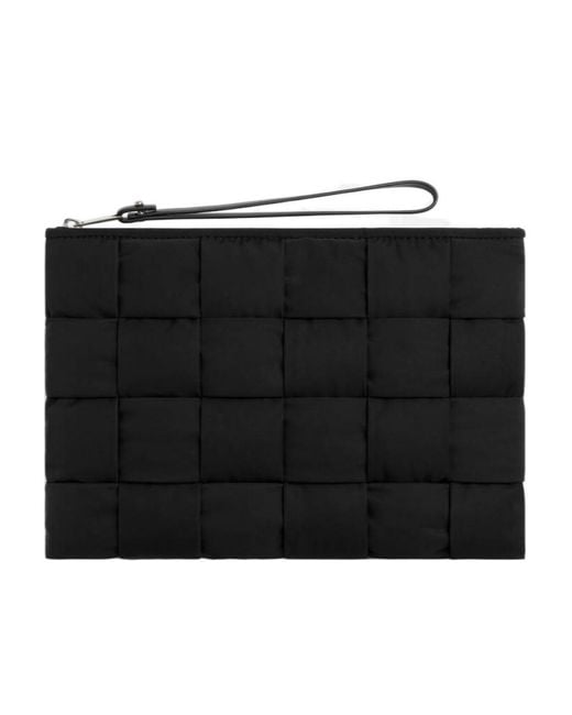 Bottega Veneta Black Cassette Small Flat Pouch for men