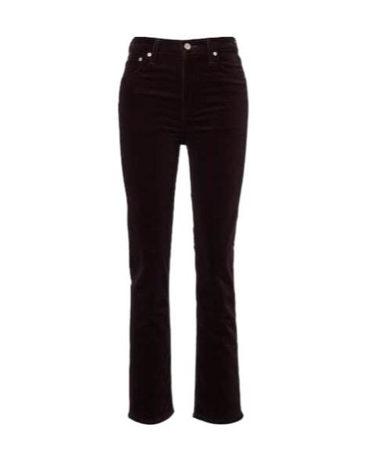 Citizens of Humanity Black Blaine High-Rise Straight Jeans