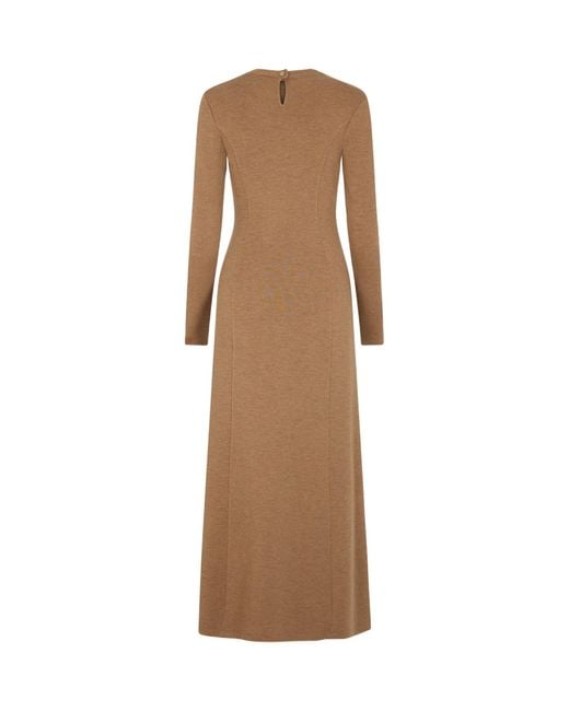 Rabanne Natural Gathered Long Dress