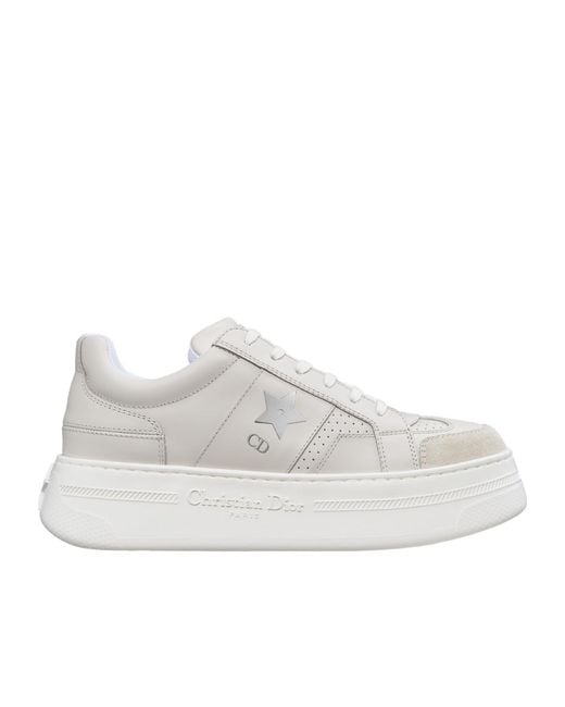 Dior White Star Platform Sneaker