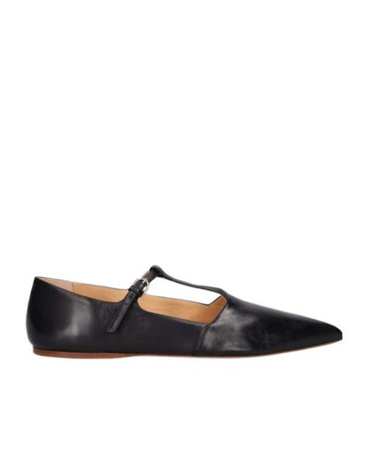 Gabriela Hearst Black 5Mm Lola Leather Ballerina Flat