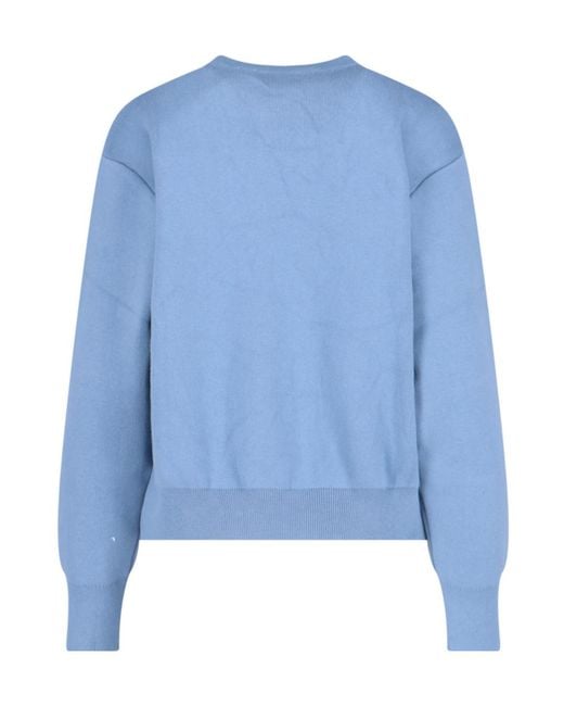 Carhartt Blue Logo Embroidered Crewneck Jumper