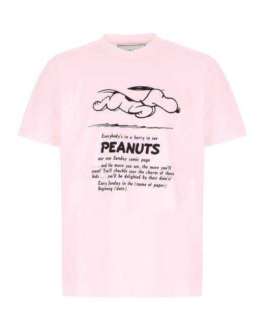 Iceberg Pink X Peanuts Graphic-Print T-Shirt for men