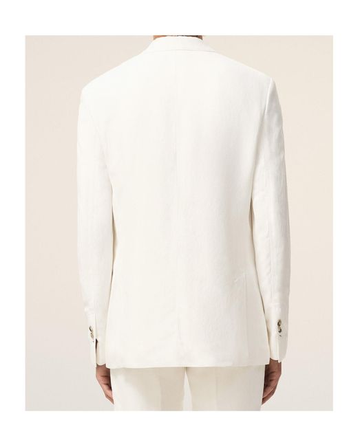 AMI White Ami Straight Single Breasted Jacket for men