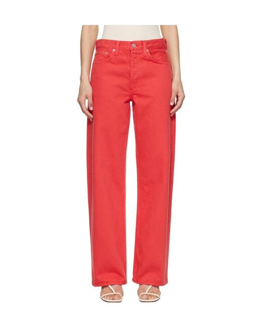 Agolde Red Arc Wide-Leg Jeans