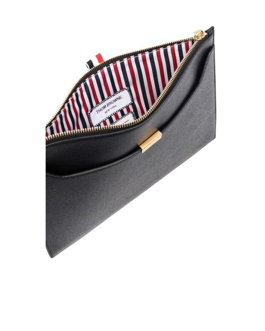 Thom Browne Black Logo Plaque Document Holder for men