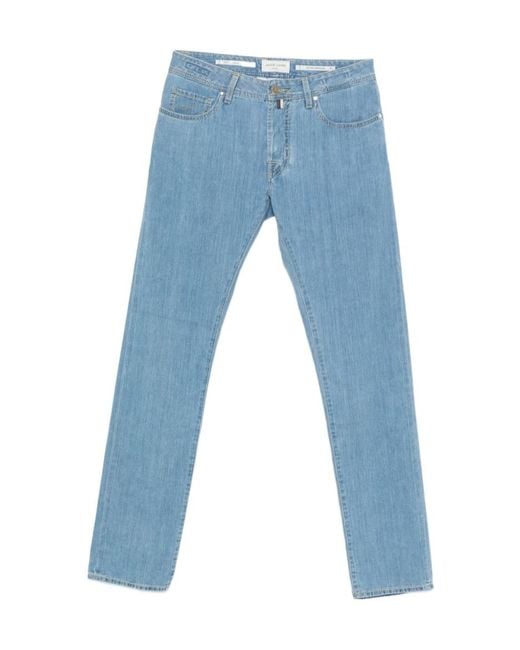Jacob Cohen Blue Bard Button-Fastening Jeans for men