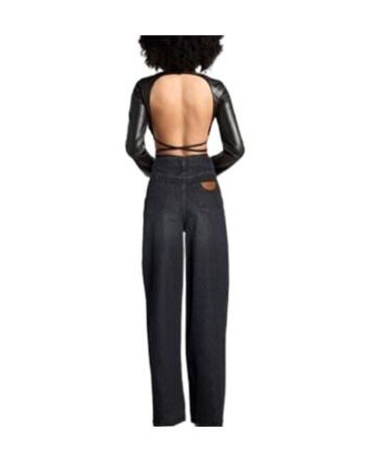 Chloé Blue High-Waisted Wide-Leg Jeans