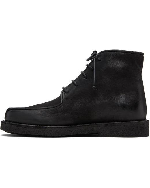 Marsèll Lace-Up Leather Desert Boots in Black for Men | Lyst UK