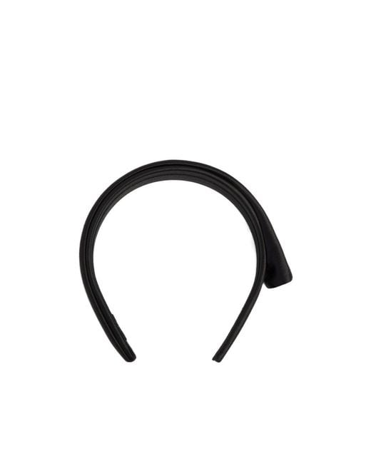 Balenciaga Black Toque Thin Headband