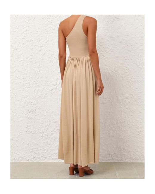 Zimmermann Natural Asymmetrical Dress