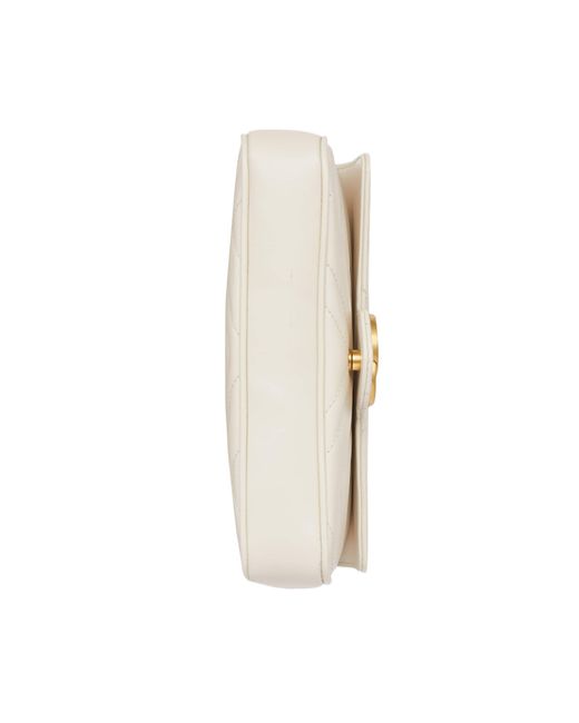Gucci Natural Gg Marmont Mini Shoulder Bag