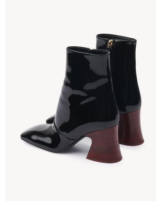Chloé Black Janis Heeled Ankle Boot