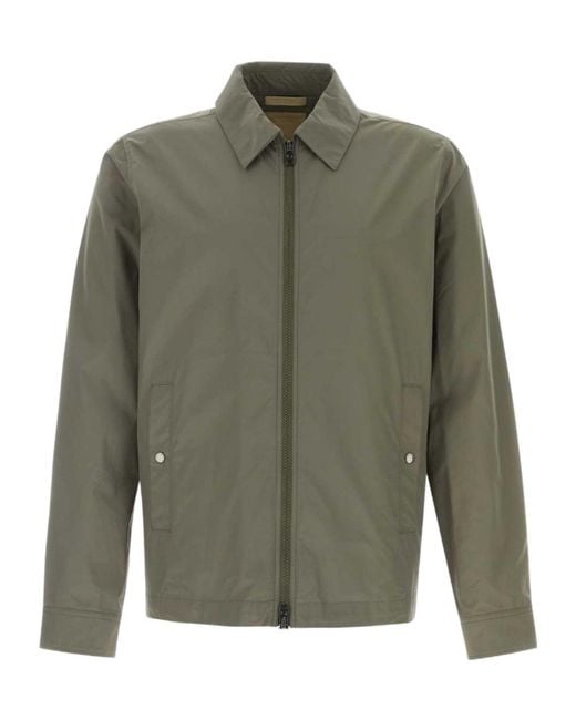 Woolrich Green Zip Front Jacket for men