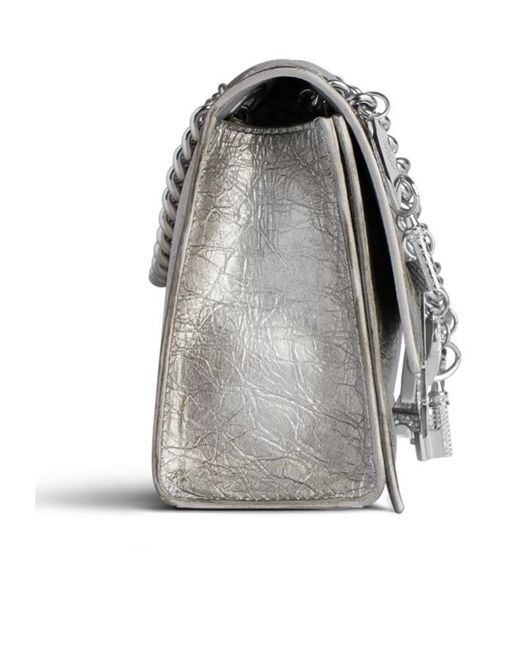 Balenciaga Crush Small Chain Dirty Effect Shoulder Bag in