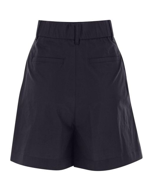 Herno Blue Elasticity Bermuda Shorts